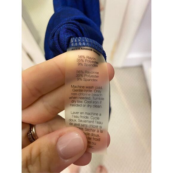 T BY ALEXANDER WANG NAVY KNOTTED SLEEVELESS DRESS SIZE small - Picture 8 of 8